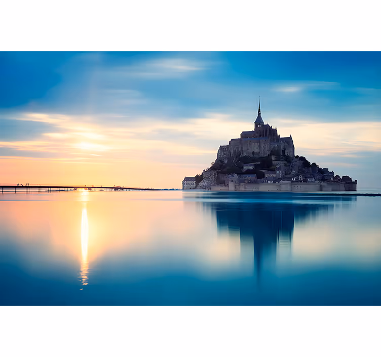 Cortina roller living comedor mont saint-michel - TenVinilo