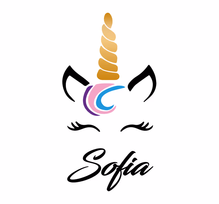 Cortina roller infantil unicornio personalizado - TenVinilo