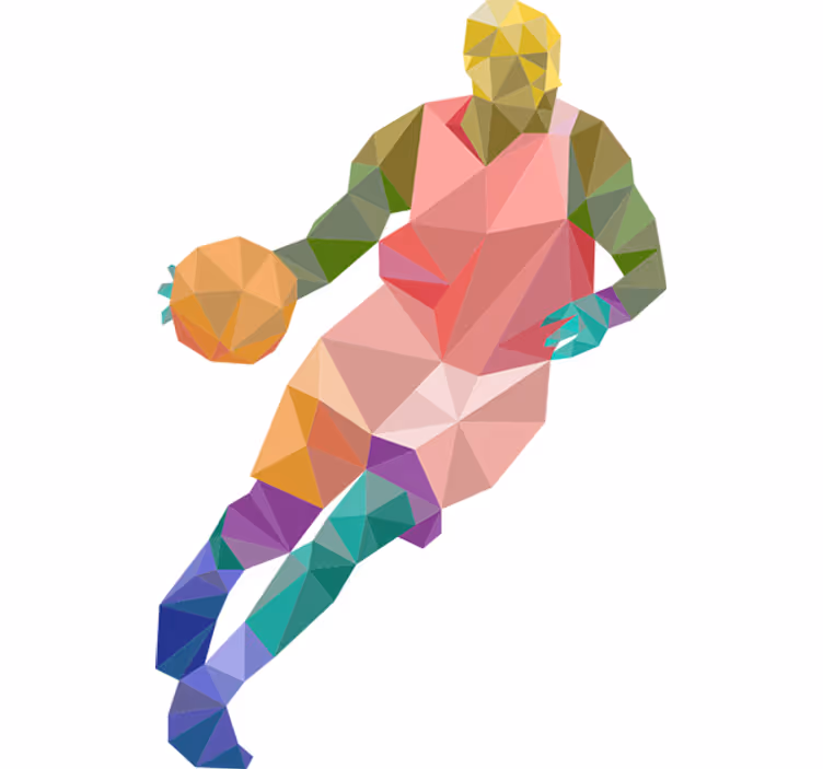 Cortina roller juvenil baloncesto origami - TenVinilo