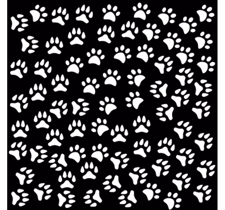 Cortina roller juvenil vinilo ventana patas de animales - TenVinilo