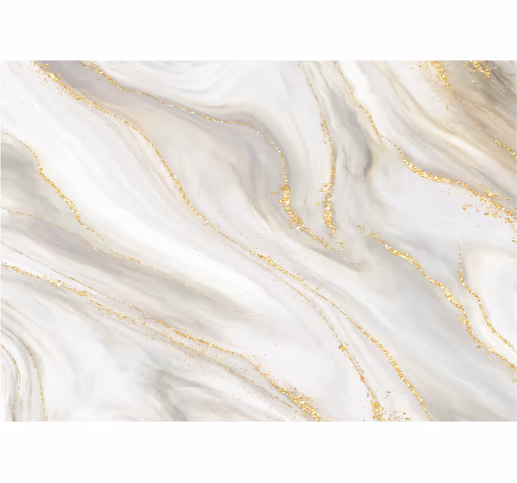 Cortina roller textura mármol blanco y dorado - TenVinilo