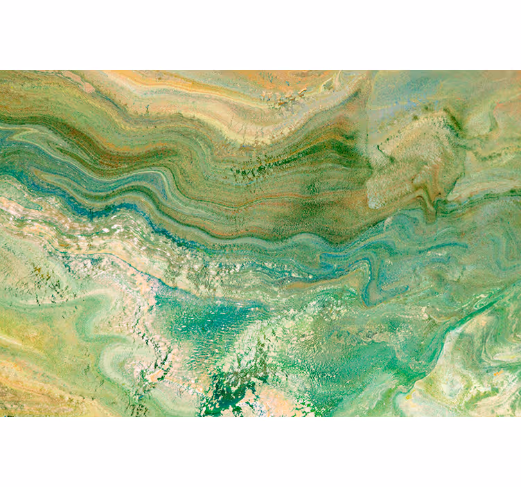 Cortina roller textura verde y beige - TenVinilo