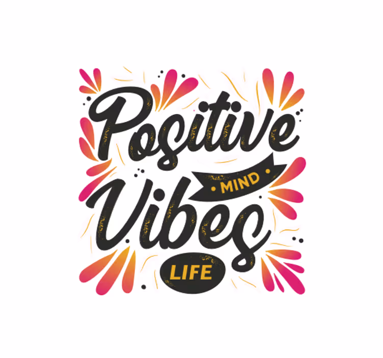 Cortina roller oficina mente positiva vibras positivas - TenVinilo