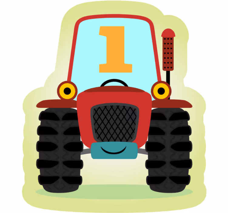 Cortina roller divertida tractor nº 1 - TenVinilo