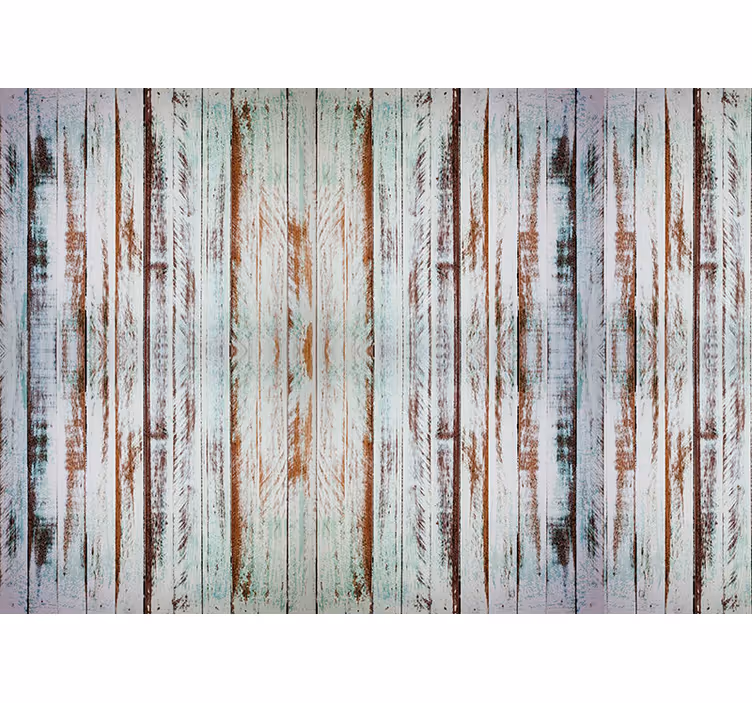 Cortina roller rústica madera estripada - TenVinilo