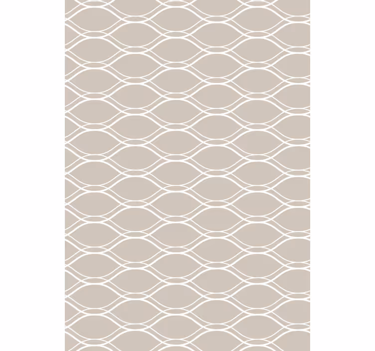 Cortina roller exterior beige con líneas blancas - TenVinilo