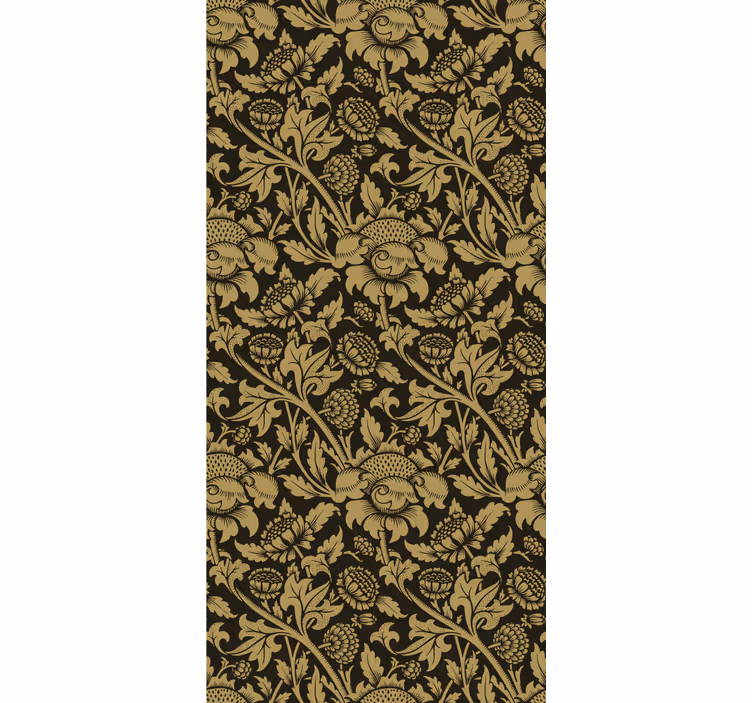 Cortina roller clásico estampado floral vintage francés - TenVinilo