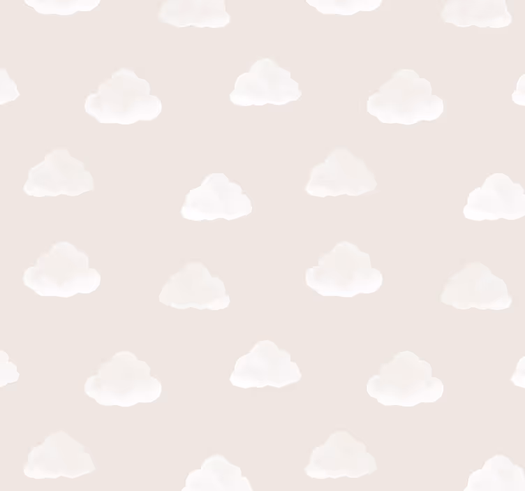 Cortina roller para bebé patrón de nubes beige - TenVinilo