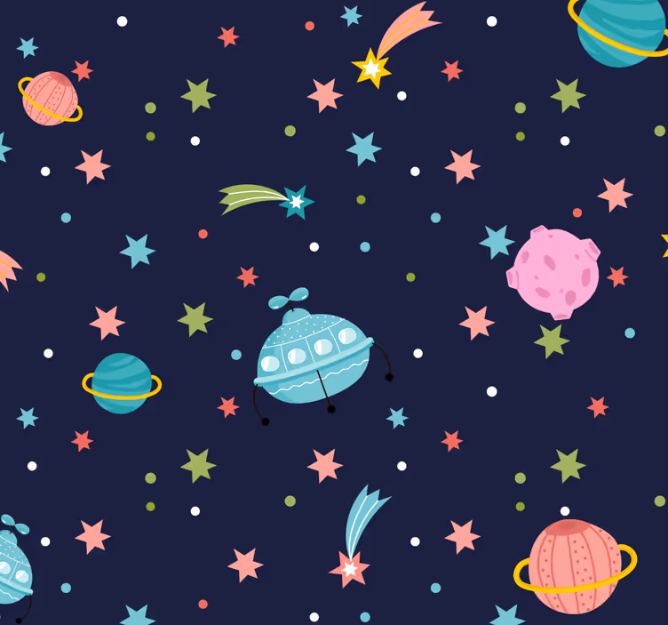 Cortina roller para bebé espacio celestial - TenVinilo