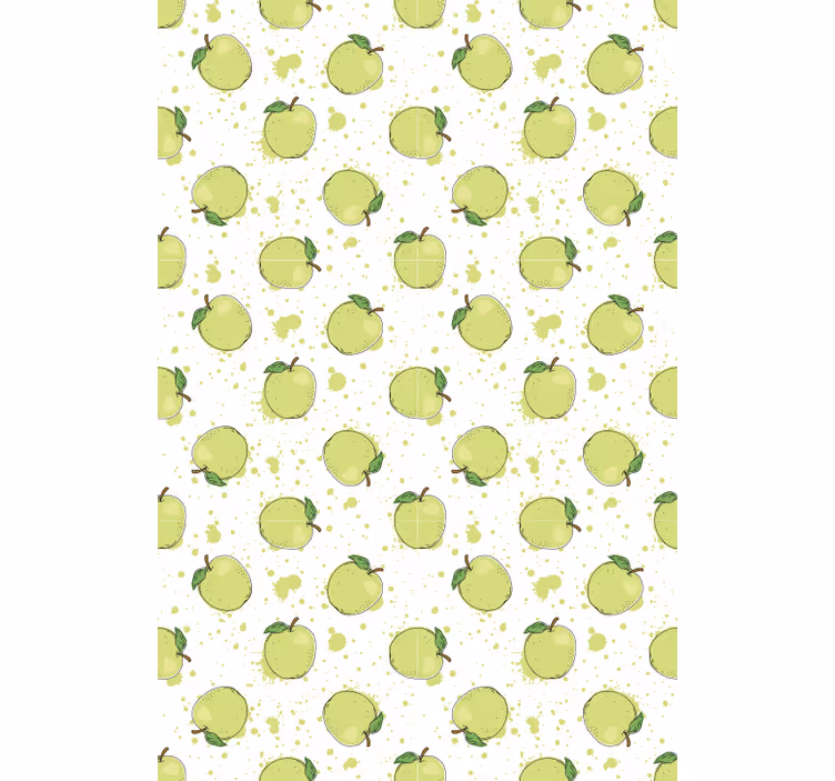 Cortina roller frutas conjunto de manzanas verdes - TenVinilo