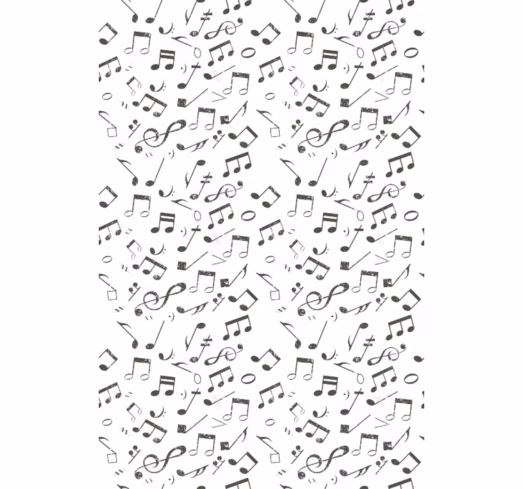 Estor clásico gris de notas musicales - TenVinilo