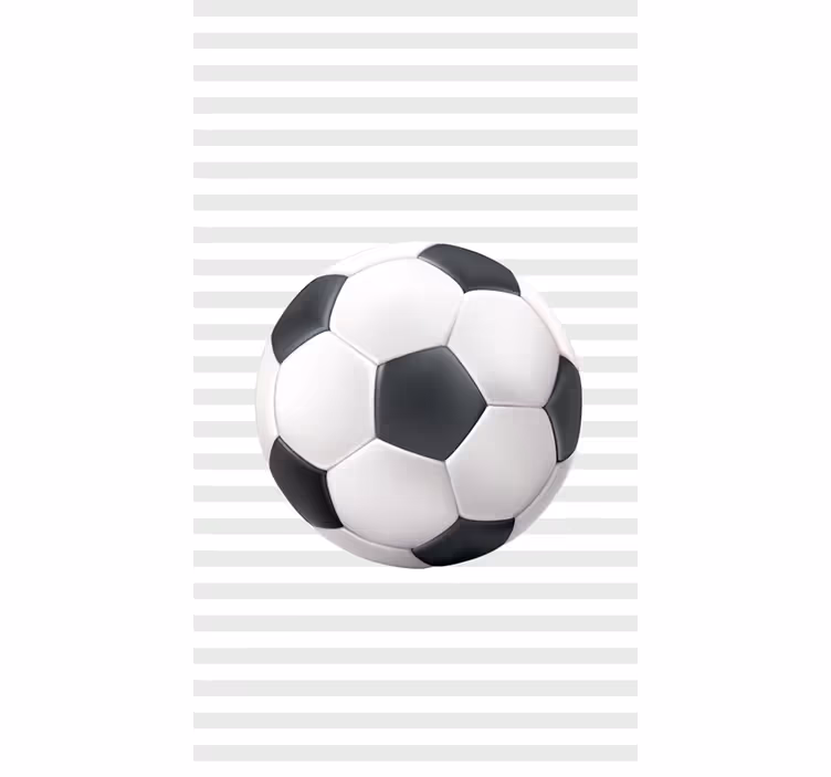 Estor habitación infantil pelota blanca y negra - TenVinilo