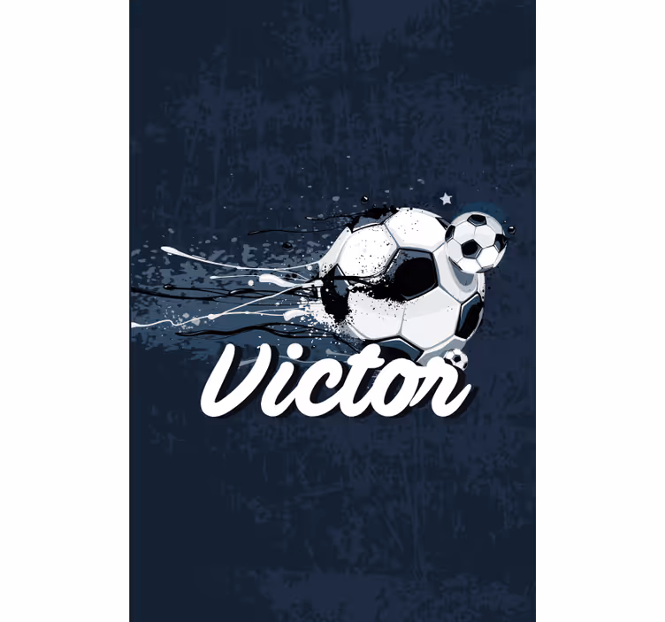 Estor enrollable infantil pelota con nombre - TenVinilo