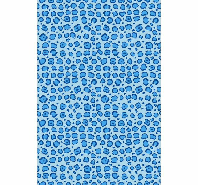 Cortina roller animales patrón de manchas azules - TenVinilo