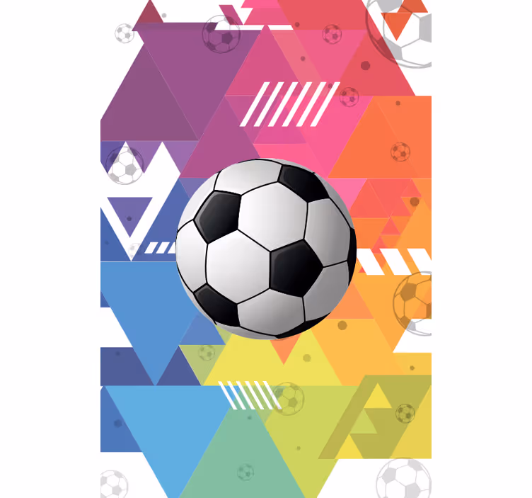 Estor enrollable juvenil pelota patrón geométrico - TenVinilo