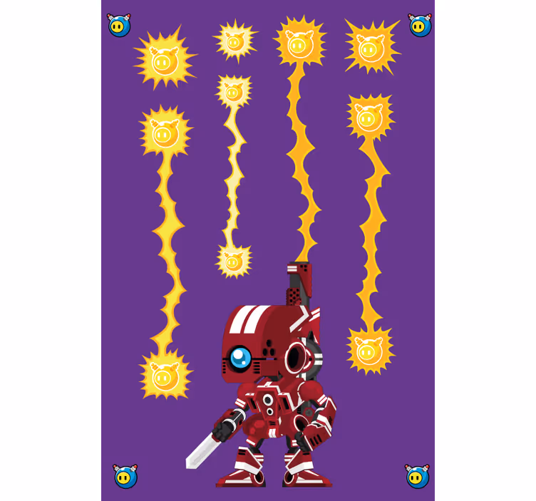 Estor friki Robot disparando - TenVinilo