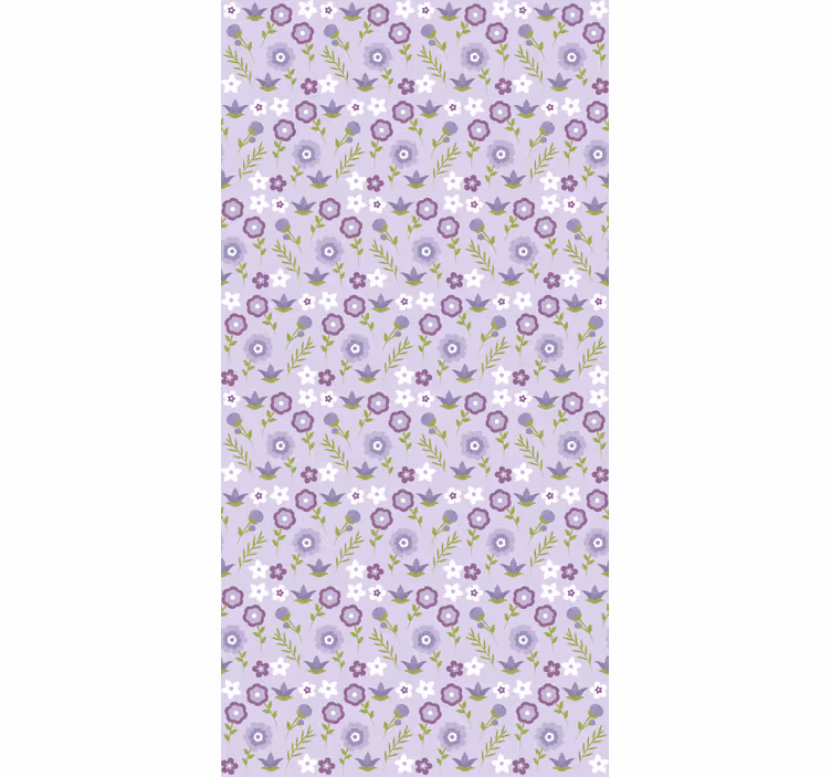 Cortina roller floral armonía floral - TenVinilo