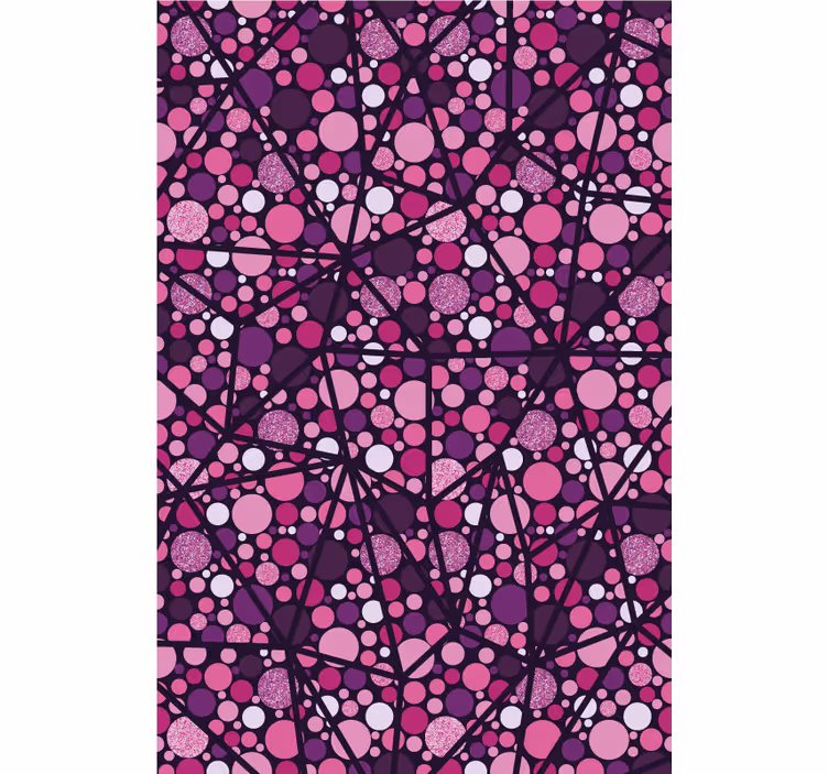 Cortina roller textura patrón geométrico de burbujas - TenVinilo