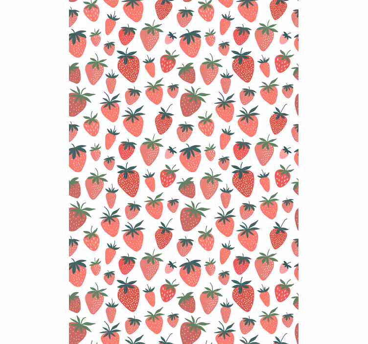 Cortina roller frutas diseño de fresas - TenVinilo