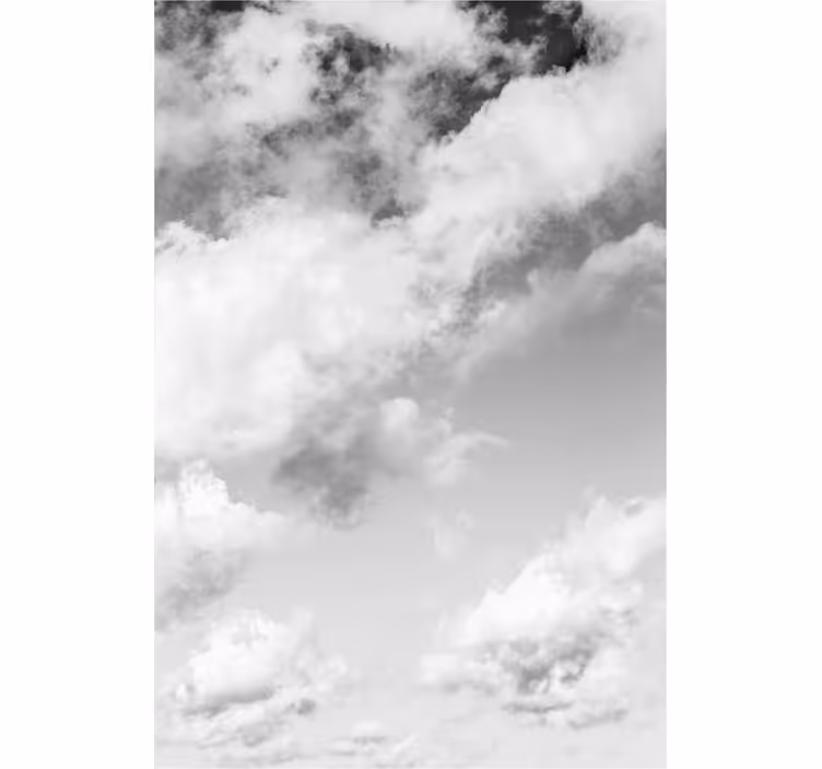 Estor nubes Textura blanca realista - TenVinilo