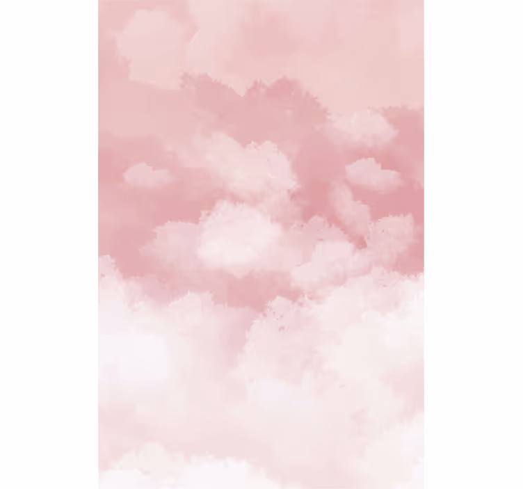 Estor nubes Textura realista rosa - TenVinilo