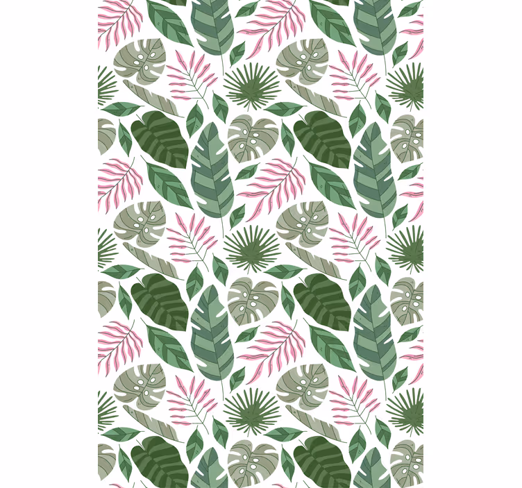 Estor flores Plantas de jardín minimalista tropical - TenVinilo