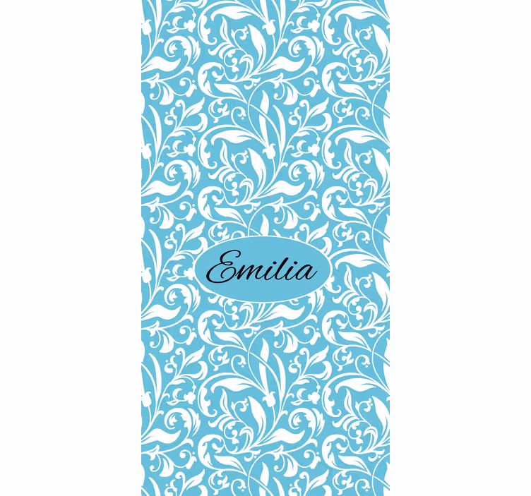 Cortina roller floral motivo de flores personalizadas - TenVinilo
