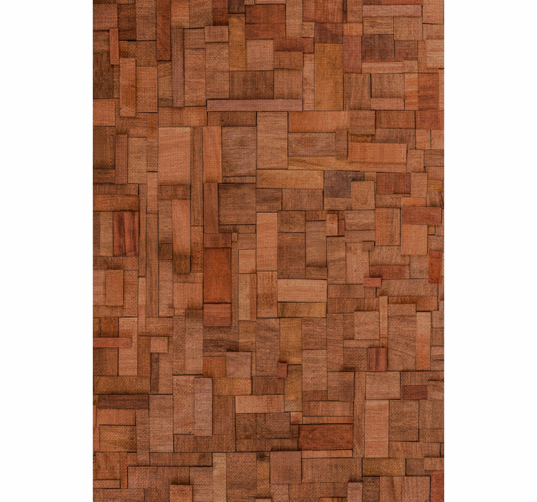 Cortina roller textura disposición de baldosas de madera - TenVinilo