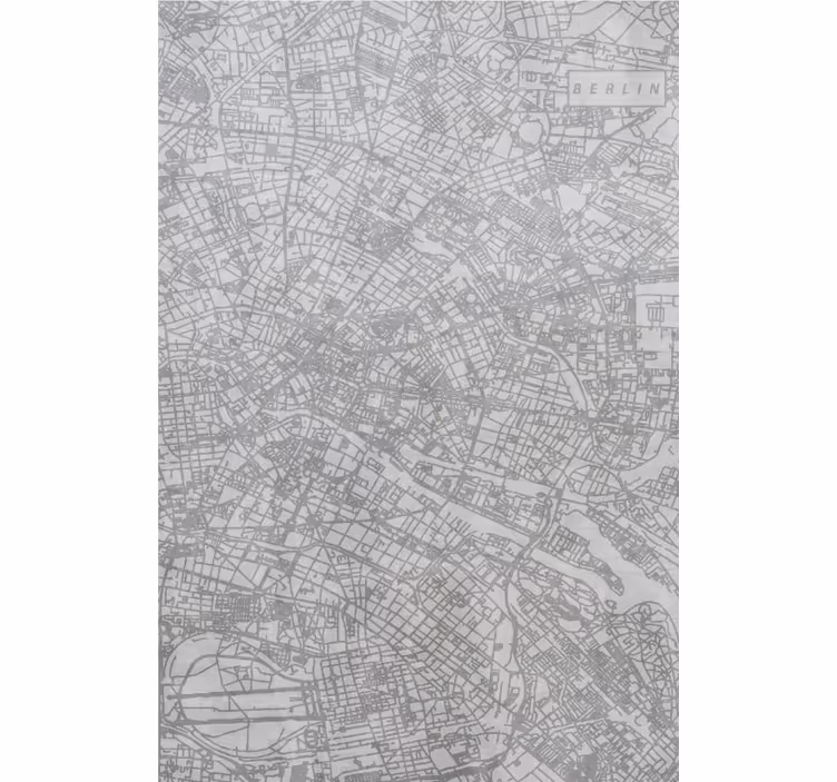 Estor salón Mapa de la ciudad de berlín - TenVinilo