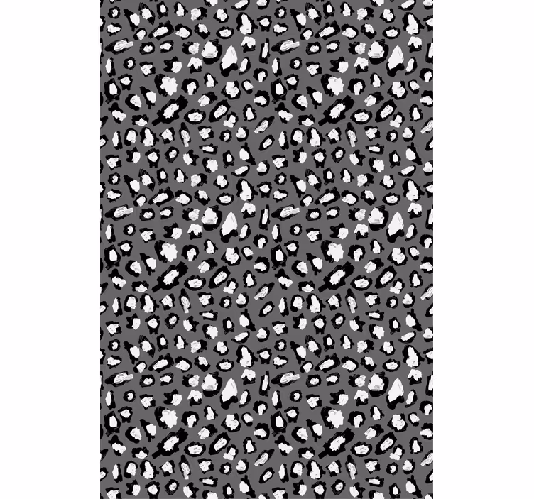 Estor infantil Animal print de leopardo gris y blanco - TenVinilo