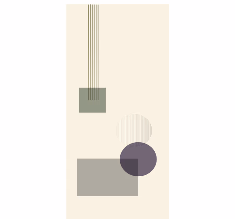 Estor moderno Formas geométricas suaves - TenVinilo