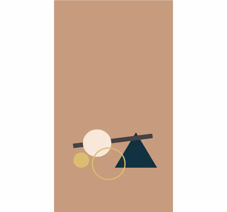 Estor moderno El equilibrio de las figuras geométricas - TenVinilo