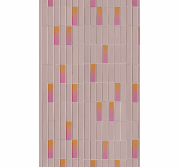 Cortina roller textura patrón rosa degradado - TenVinilo