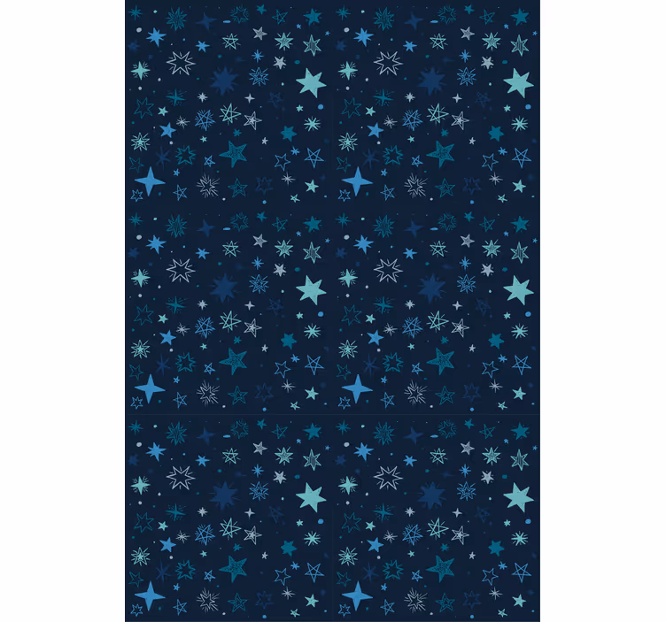 Estor habitación juvenil Ilustración de estrellas - TenVinilo