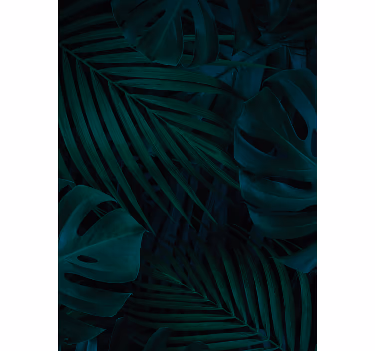 Cortina roller árboles patrones de hojas tropicales - TenVinilo
