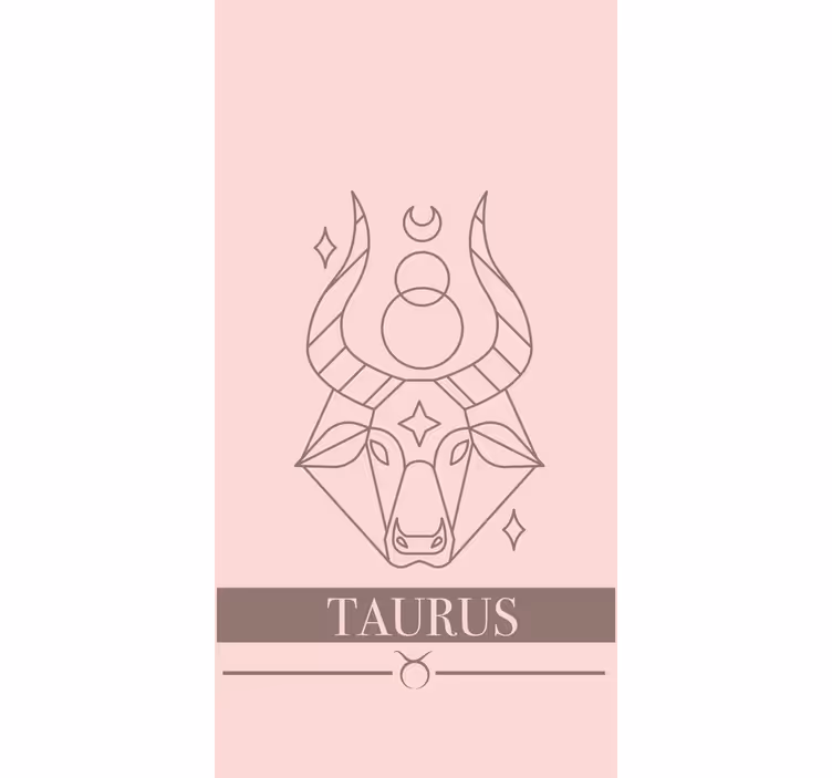 Cortina roller diseño zodiacal tauro rosa - TenVinilo