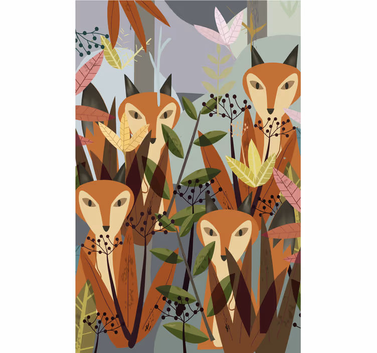 Estor infantil "mirándote" animales de la jungla - TenVinilo