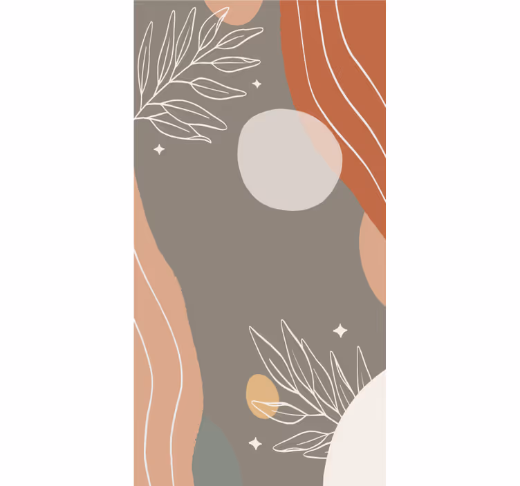 Estor dibujos Ilustración de luna "boho" - TenVinilo