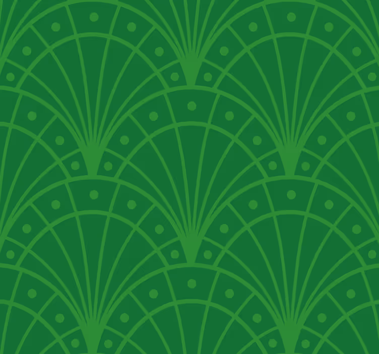 Estor color verde arte deco - TenVinilo