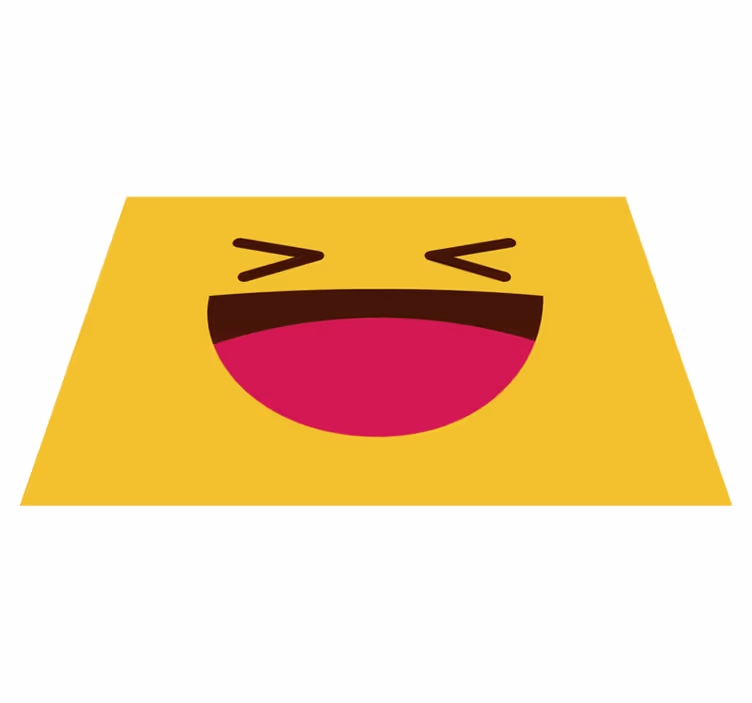 Mantel individual infantil emoji sonriendo - TenVinilo