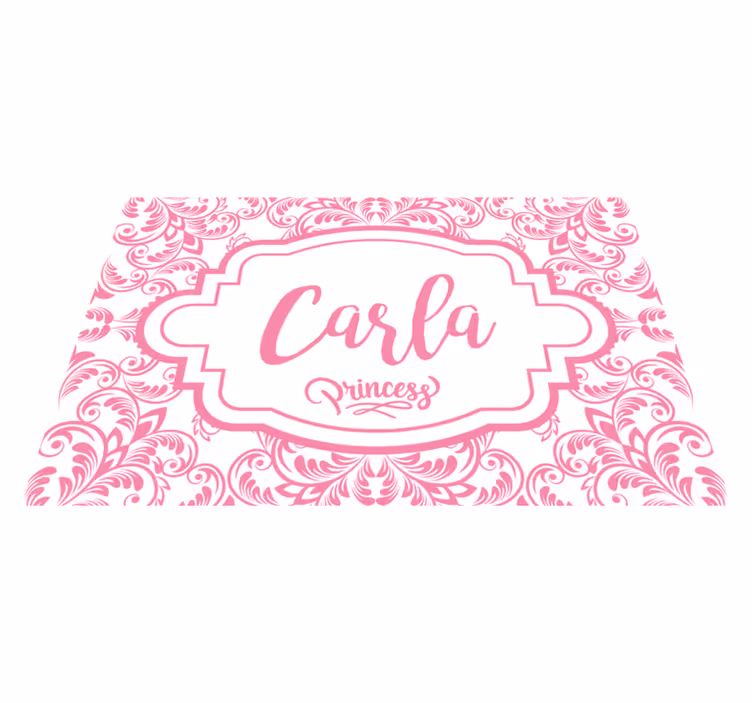 Individual mesa personalizable diseño de nombre elegante - TenVinilo