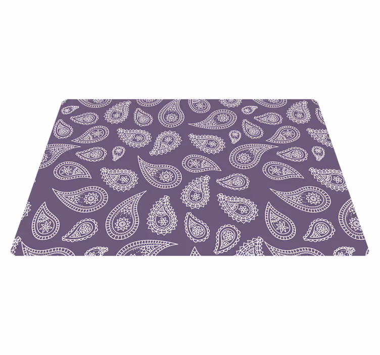 Individual original mesa superficie con estampado paisley - TenVinilo