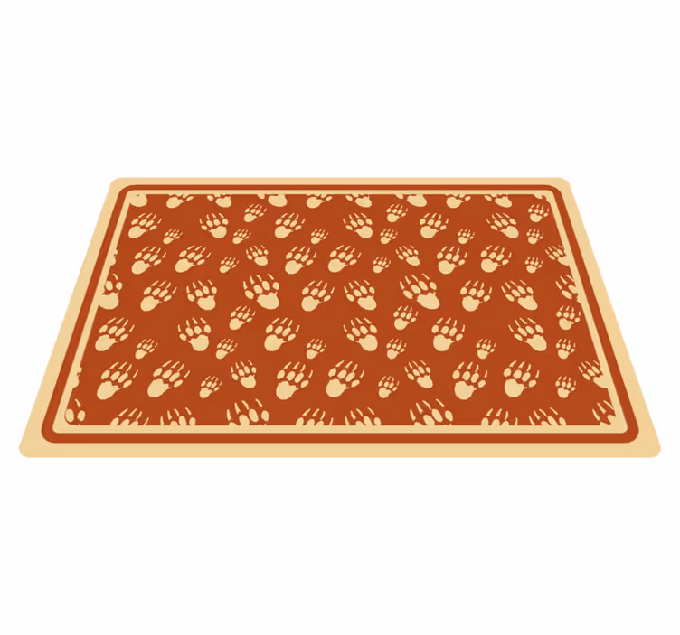 Individual mesa patrón huellas de perro - TenVinilo