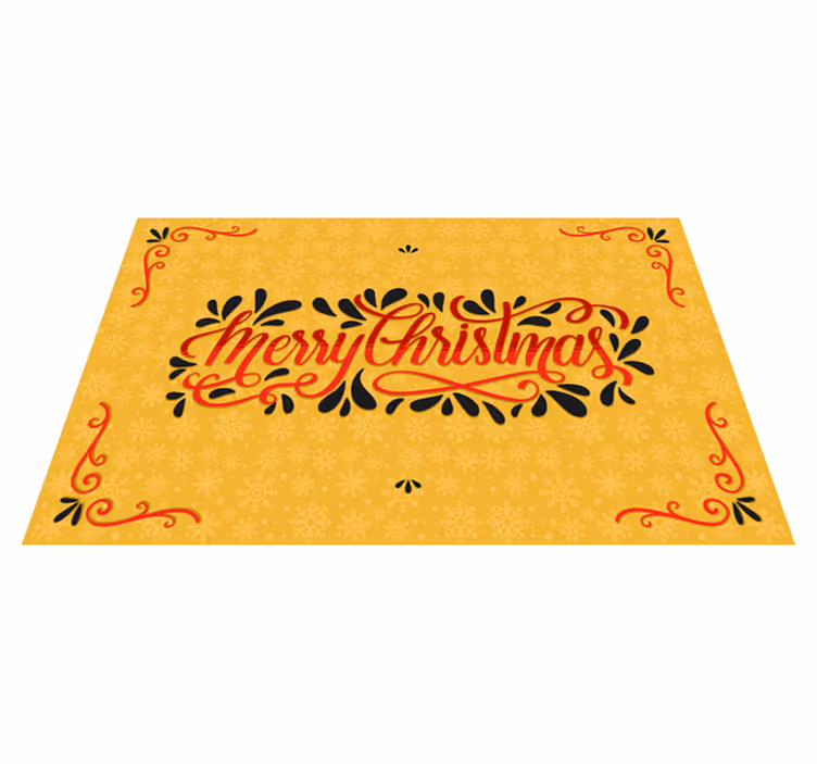 Individual de mesa navideño saludo festivo - TenVinilo