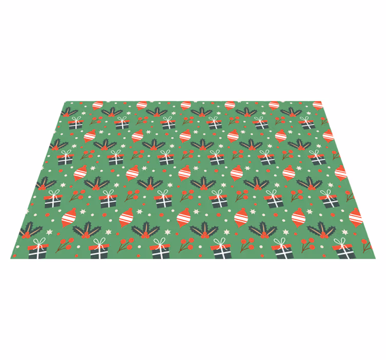 Mantel individual navidad caramelos verdes - TenVinilo