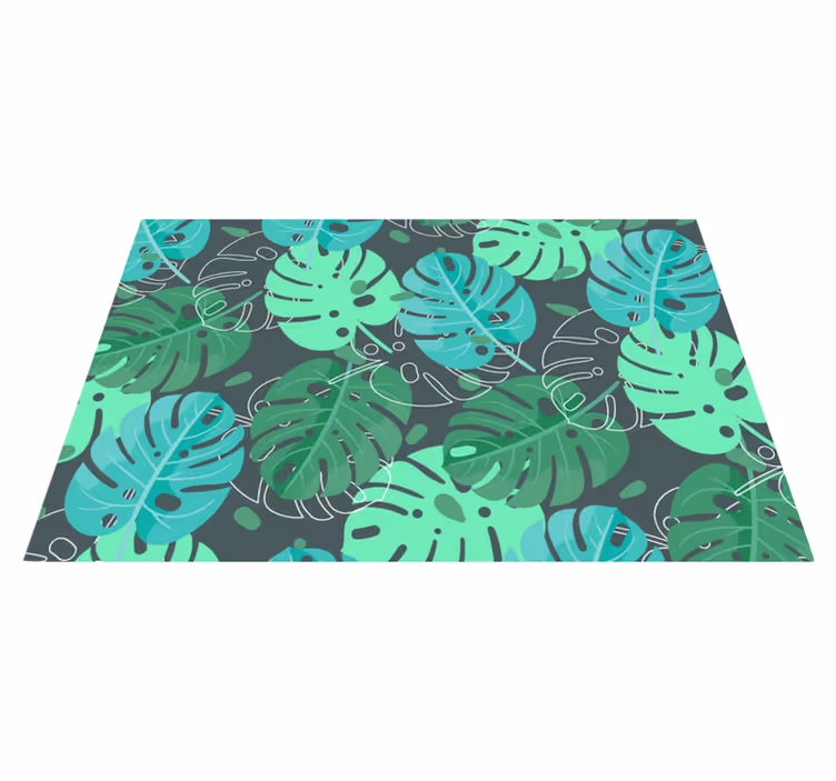 Mantel individual original verde plantas monstera - TenVinilo