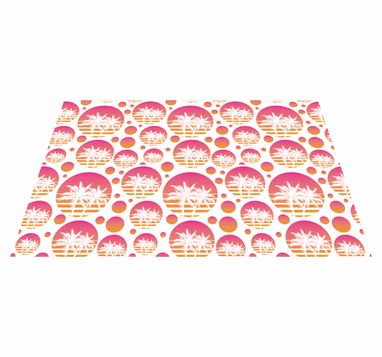 Individual original mesa motivos de palma tropical - TenVinilo