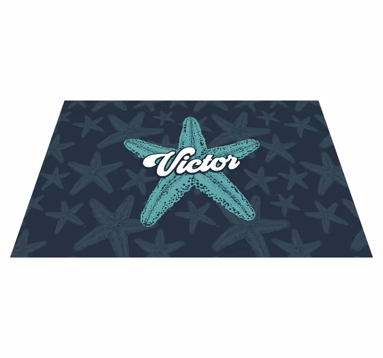 Individual mesa personalizable estrella de mar - TenVinilo