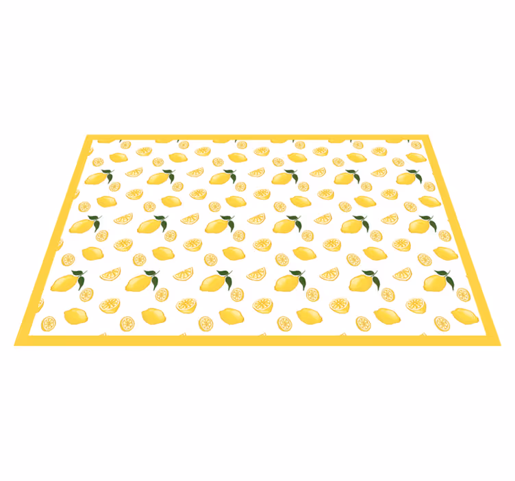 Individual original mesa superficie con limones - TenVinilo