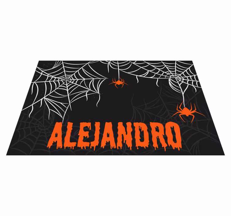 Individual mesa halloween redes arañas escalofriantes - TenVinilo